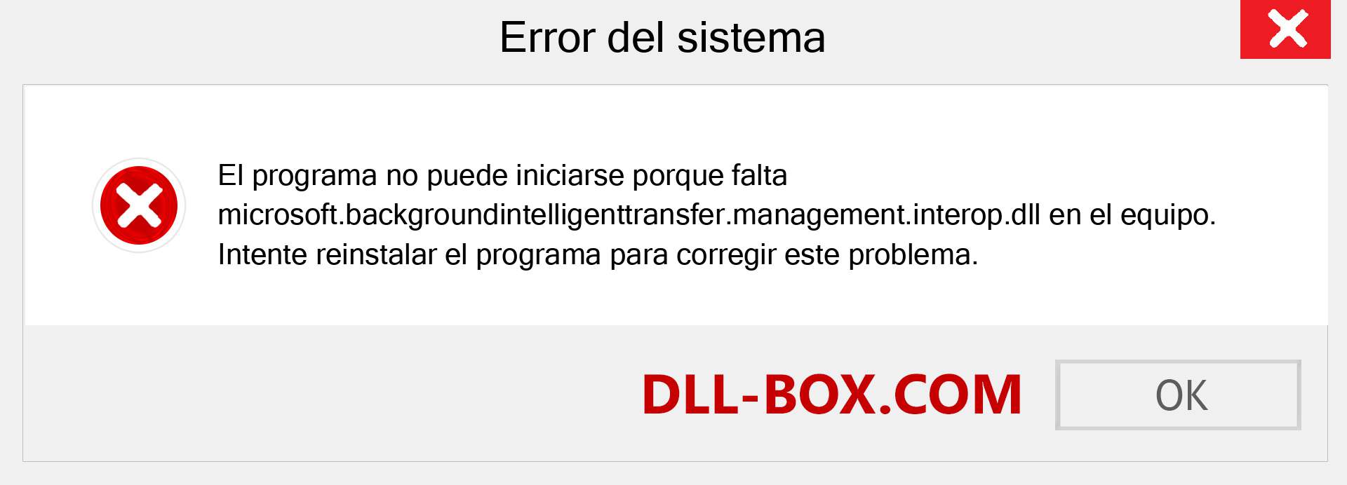 ¿Falta el archivo microsoft.backgroundintelligenttransfer.management.interop.dll ?. Descargar para Windows 7, 8, 10 - Corregir microsoft.backgroundintelligenttransfer.management.interop dll Missing Error en Windows, fotos, imágenes