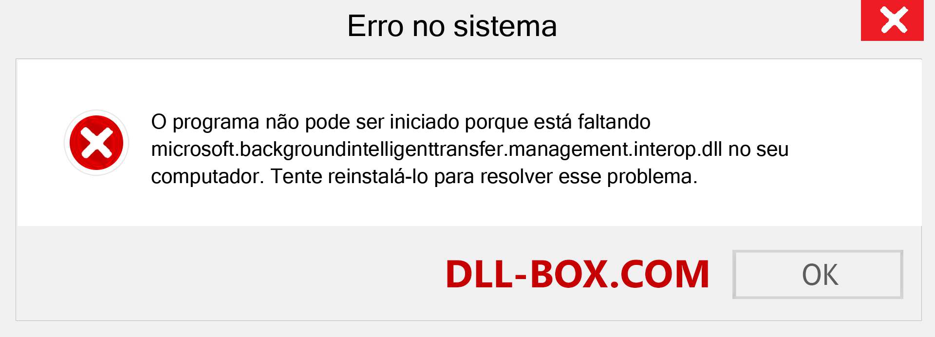 Arquivo microsoft.backgroundintelligenttransfer.management.interop.dll ausente ?. Download para Windows 7, 8, 10 - Correção de erro ausente microsoft.backgroundintelligenttransfer.management.interop dll no Windows, fotos, imagens